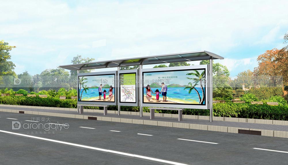 不銹鋼公交候車亭 不銹鋼公交候車亭