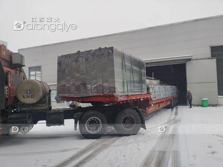 山東公交車站候車亭發貨實例