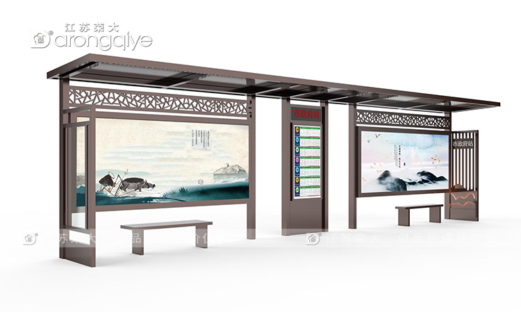 仿古公交候車亭價格解析配圖一 仿古公交候車亭價格解析配圖一