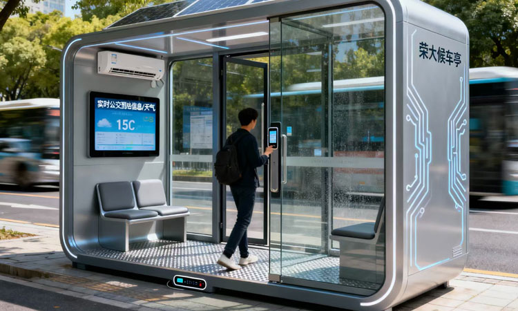 封閉式候車亭 封閉式候車亭